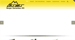 Desktop Screenshot of bergergartenbau.ch