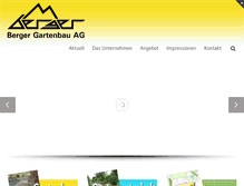 Tablet Screenshot of bergergartenbau.ch